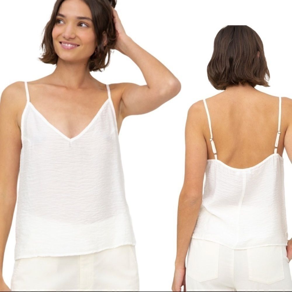 Lacausa Sofia Slip Tank Whitewash Camisole L